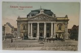ORADEA , CLADIREA TEATRULUI , CARTE POSTALA ILUSTRATA , CLASICA , CCA. 1900