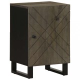 VidaXL Dulap de baie, negru, 38x33x58 cm, lemn masiv de mango