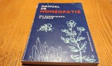 MANUAL DE HOMEOPATIE - Gheorghe Bungetzianu, Pavel Chirila - Editura Medicala, 1983, 302 p.