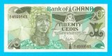 Bancnotă Ghana (pick 24) 20 Cedis 1984 UNC serie: D/I 45995..