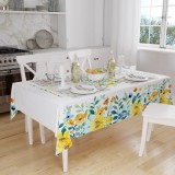 Față de masă cu imprimeu digital, dimensiune 140x180cm, model Yellow