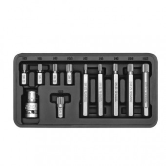 Set biti imbus spline, 11 piese,Yato YT-0415 foto