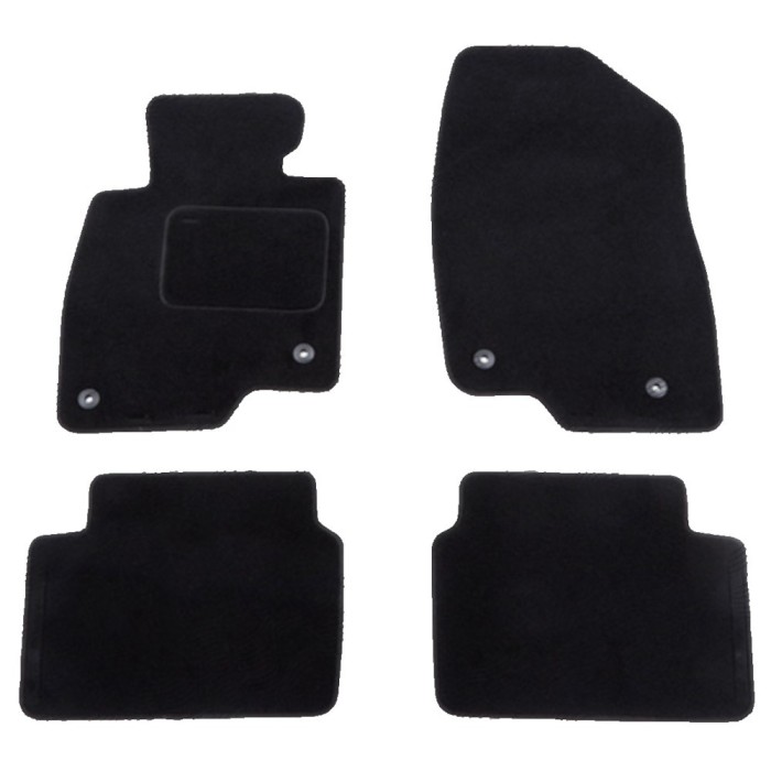 Set covorase auto mocheta Velor MAZDA 3 (BM), 06.2013-05.2019, negru,