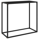 Cumpara ieftin Masa consola, negru, 80x35x75 cm, sticla securizata