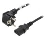 Cablu Alimentare CEE 7/7 &icirc;n unghi la IEC C13 2m 10A, Goobay