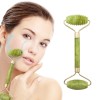 Roller pentru masaj facial, din Jad,