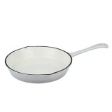 Tigaie adanca din fonta emailata, diametru 20 cm, inaltime 4 cm, gri , Kinghoff