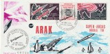 Taaf 1975 - FDC, ARAKS,Operatiune Franco-sovietica, ARAK SUPER-ARKAS,DOUBLE TIR