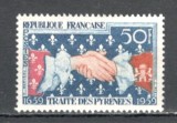 Franta.1959 300 ani Tratatul Pirineilor MF.314