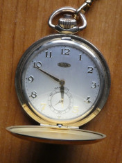 Ceas de buzunar Hamilton Dupont , placat cu aur de 14K , perfect functional foto