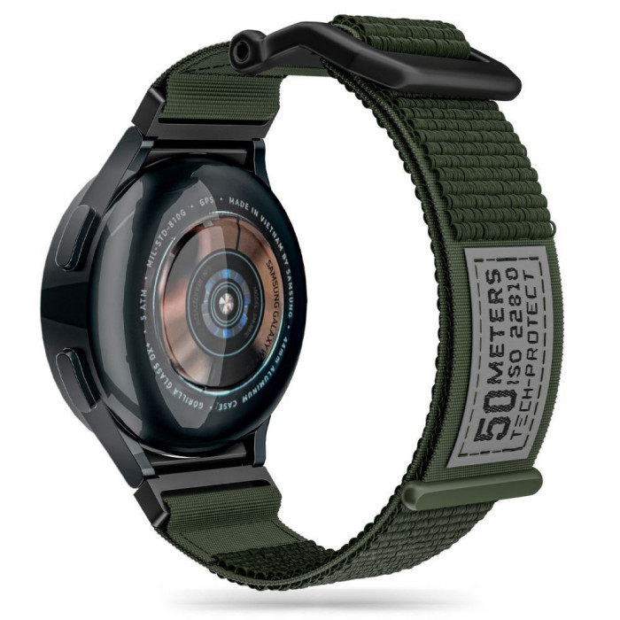 Curea Tech-Protect Scout pentru Samsung Galaxy Watch 4/5/5 Pro/6 Verde Militar