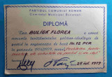 DIPLOMA Partidul Comunist Roman - cursuri politico-ideologic de partid 1976-1979