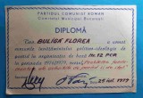 DIPLOMA Partidul Comunist Roman - cursuri politico-ideologic de partid 1976-1979