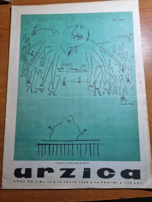 Revista umoristica urzica - 15 iulie 1968 foto