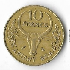 Moneda 10 francs 1989 - Madagascar