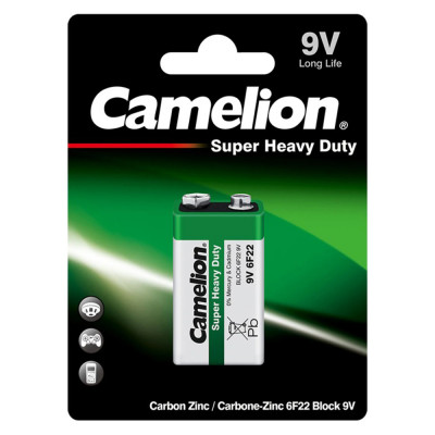 Baterie 9V 6F22 6LR61 Camelion Super Heavy Duty Blister 1 foto