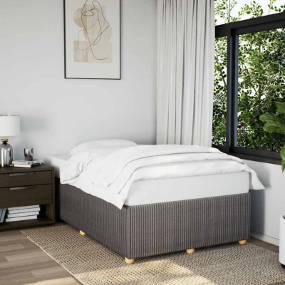 vidaXL Cadru de pat fără saltea, gri taupe, 120x200 cm, textil 3284932 foto