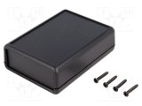 Carcasă HAMMOND 1593 X cu panou cu clapetă pentru baterii 66mm ABS