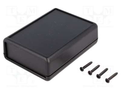 Carcasă HAMMOND 1593 X cu panou cu clapetă pentru baterii 66mm ABS foto