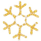 Figurina Craciun, fulg de zapada, 72 LED-uri alb cald, 38x37 cm