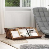 vidaXL Raft pentru reviste Lemn vechi 90 x 53 x 28,5 cm Lemn compozit 890894