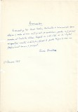 A3603N Lucia Demetrius, act scris și semnat olograf, 1969