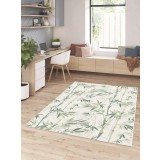 Covor Premium Belgian Model Sparta 17504-062, Marime 80 x 150 cm, Verde, Antialergic, Polipropilena, Living, Dormitor, Sufragerie, Birou