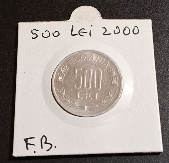 500 Lei 2000 Moneda din aluminiu in stare foarte buna
