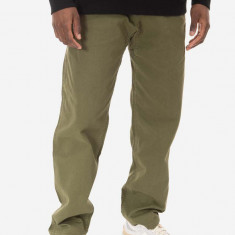 Gramicci pantaloni de bumbac Gramicci Pant culoarea verde, drept G102.OGT-green