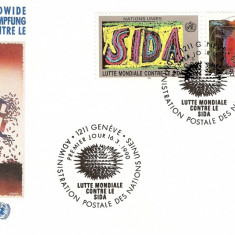 SIDA LUPTA MONDIALA CONTRA SIDA ELVETIA FDC 1990