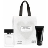 Narciso Rodriguez For Her Pure Musc Set cadou pentru femei EDP ​​​​100 ml + EDP 10 ml + 50 ml loțiune de corp