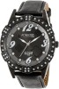 Ceas Dama Q&amp;Q by Citizen Attractive DA47J505Y, Analog, Curea Piele, Rezistent Apa 5ATM, Diametru 42mm