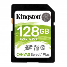 Sd card kingston 128gb canvas select plus clasa 10 uhs-i r/w 100/85 mb/s format: exfat