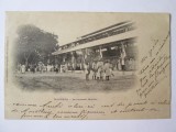 Rara! Madagascar-Majunga/Mahajanga-Piata noua,carte postala scrisa circa 1900