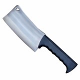 Cumpara ieftin Satar din inox cu maner din plastic, negru, L 330 mm, lama 200 mm