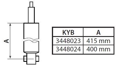 KYB 3448023 Excel-G amortizor foto