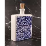 Sticlă pătrată ulei - oțet| albastru