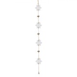 Ornamente Suspendabile, Model Fulgi, Lemn, 90 cm, cu Clopotel, Oem
