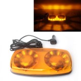 Rampa Girofar Auto LED Portocaliu 12V/24V, 38W, Omologare ECE R10, R65, Fixare Magnetica, Cablu 3.5m