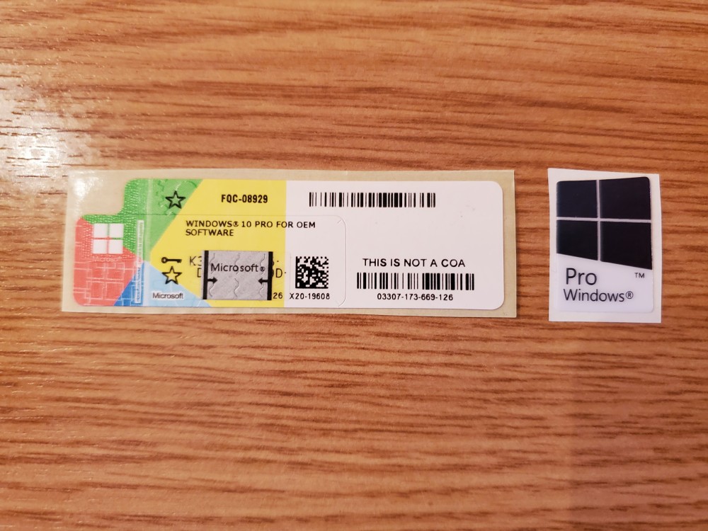Windows 10 Pro Sticker cu Licenta Originala Lifetime 32/64 Bit | arhiva ...