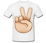 Cumpara ieftin Tricou &quot; Peace sign emoji &quot;