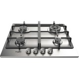 Plita incorporabila Whirlpool TKRL 661 IX EU, Gaz, 4 zone gatit, Gratar fonta, Aprindere electirca, 60 cm, Inox