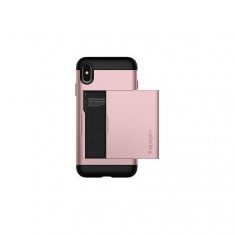 Husa Silicon Spigen Slim Armor, Apple iPhone Xs Max, Rose Gold Blister