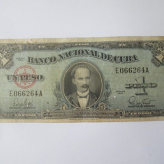Cuba 1 Peso 1960,vedeti imaginile