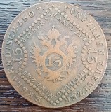(M1447) MONEDA AUSTRIA - 15 KREUZER 1807, LIT. A (MONETARIA VIENA), FRANCISC I