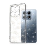 Husa pentru xiaomi 14t pro - sparkleskin premium - clear