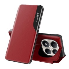 Husa pentru Xiaomi Redmi Note 15 Pro 5G Eco Leather View flip tip carte, rosu
