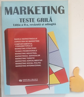 Marketing teste-grila Virgil Balaure 2000 foto