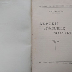 ARBORII SI PADURILE NOASTRE.D.A.SBURLAN-1936 S1.