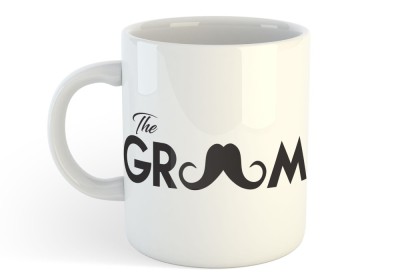 Cana alba personalizata - The groom, INOVATIX&amp;reg;. 330ml foto